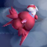  anus bodily_fluids cum cum_in_ass cum_in_pussy cum_inside female genital_fluids genitals hi_res latias legendary_pok&eacute;mon nintendo pok&eacute;mon pok&eacute;mon_(species) pussy red_body sande_(pixiv) solo video_games 