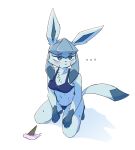  ... 2022 blue_eyes blush blush_lines bodily_fluids bra chest_tuft clothing dessert dipstick_tail dropped_ice_cream eeveelution female food glaceon gloves_(marking) hi_res humanoid ice_cream kemono markings narrowed_eyes nintendo park_horang pok&eacute;mon pok&eacute;mon_(species) pok&eacute;mon_humanoid pok&eacute;morph shaded simple_shading solo sweat tail_markings tuft underwear video_games 