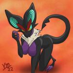  all_fours anthro breasts chiropteran digital_media_(artwork) female hi_res looking_at_viewer mammal nintendo noivern non-mammal_breasts on_ground pinup pok&eacute;mon pok&eacute;mon_(species) pose solo video_games vike_mike 