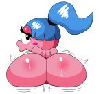  anthro best_fitness_friends big_butt butt female genitals hair huge_butt kaley looking_back mario_and_luigi_(series) mario_bros nintendo not_furry nude pussy simple_background solo thunderfap video_games wide_hips 