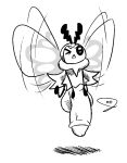  &gt;_&lt; antennae_(anatomy) arthropod balls big_balls big_penis embarrassed eyes_closed fairy feet feral flying foreskin genitals girly huge_penis insect looking_at_viewer male mdjoe monochrome nintendo penis pok&eacute;mon pok&eacute;mon_(species) pokemon_sm ribombee simple_background sketch small_but_hung solo source_request text video_games watermark white_background wince wings 