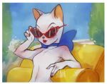  anthro eyes_closed eyewear female hi_res metro-goldwyn-mayer nude smile solo steklovata sunglasses tom_and_jerry toodles_(springtime_for_thomas) toodles_galore 