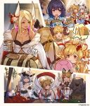  6+girls :3 =_= ahoge andira_(granblue_fantasy) anila_(granblue_fantasy) animal_ears animal_print artist_request backers_(pokemon) backpack bag bai_(granblue_fantasy) ball bare_shoulders beachball black_hair blonde_hair breasts catura_(granblue_fantasy) cidala_(granblue_fantasy) cleavage clothes_hanger cow_print cup detached_sleeves dog dog_ears draph earrings erune garjana gloves granblue_fantasy grey_hair hair_ornament hairclip harvin highres hikimayu horns huang_(granblue_fantasy) jewelry kumbhira_(granblue_fantasy) large_breasts long_hair mahira_(granblue_fantasy) medium_hair monkey_ears mug multiple_girls official_art open_mouth plate pointy_ears ponytail red_eyes scrunchie shawl short_hair siblings smile swimsuit tent tiger_ears twins twintails vajra_(granblue_fantasy) white_gloves 
