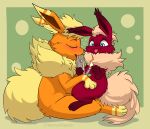  &lt;3 &lt;3_eyes absurd_res blush bong canid canine creamygrapes drugs duo eeveelution fak&eacute;mon female feral fire flareon fox hi_res male male/female mammal marijuana nintendo paws pinsel_rhead pok&eacute;mon pok&eacute;mon_(species) video_games vovo 