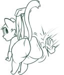  5_fingers anthro baby_(svtfoe) big_butt butt disembodied_hand disney domestic_cat eyelashes fairy felid feline felis female fingers hi_res looking_back mammal monochrome redout short_stack solo spanking star_vs._the_forces_of_evil wing_grab wings 