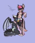  anthro arch3y bodily_fluids diaper dragon duo falund genital_fluids hi_res kangaroo leash macropod male male/male mammal marsupial peeing pet scalie urine watersports 