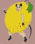  anthro clothing costume didelphid el_chihuahueno_nico female food food_costume fruit fruit_costume heather_(over_the_hedge) hi_res kigtoons lemon lemon_costume mammal marsupial over_the_hedge phalangeriform plant solo 