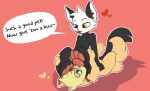  ambiguous/ambiguous ambiguous_gender anthro between_paws dizzy_(dizzymilky) domestic_cat duo felid feline felis foot_fetish foot_play hi_res mammal paige_(mr-rowboat) paigescribe pawpads paws 