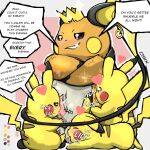  absurd_res animal_genitalia ball_lick balls big_dom_small_sub bodily_fluids dominant dripping dsub9 erection feral genitals group hi_res king larger_male licking licking_body male male/male nintendo oral penile penis penis_lick penis_sniffing pikachu pok&eacute;mon pok&eacute;mon_(species) raichu royalty saliva saliva_drip saliva_on_body saliva_on_penis saliva_on_tongue sex sheath size_difference smaller_male sniffing text tongue tongue_out video_games 
