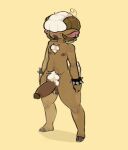  animal_humanoid anthro bovid bovid_humanoid bracelet caprine caprine_humanoid chest_tuft ear_piercing hair hi_res hooves horn humanoid jewelry lazyyysheep lips male mammal mammal_humanoid piercing pubes sheep sheep_humanoid simple_background solo solo_focus thick_lips tuft white_hair 