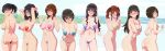  6+girls :q absurdres amagami armpits ass ayatsuji_tsukasa black_hair blush bottomless breasts brown_hair censored character_request closed_mouth covered_nipples covering covering_breasts embarrassed hands_up heart_maebari heart_pasties highres identity_censor large_breasts looking_at_viewer morishima_haruka multiple_girls nakata_sae navel parted_lips pasties ponytail sakurai_rihoko sanagi_torajirou small_breasts smile tachibana_miya tanamachi_kaoru tongue tongue_out tsukahara_hibiki 