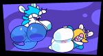 animated anthro anus big_breasts big_butt blonde_hair blue_hair breasts butt clothed clothing crown digital_media_(artwork) duo female genitals ghost ghost_tail hair happy lagomorph leporid looking_at_viewer mammal mario_bros mario_plus_rabbids_sparks_of_hope nintendo partially_clothed pussy rabbid rabbid_ghost_girl rabbid_rosalina rabbit raving_rabbids rayman_(series) shaking_butt short_playtime spirit superiorfox thick_thighs ubisoft video_games 
