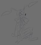  2022 anthro bow_tie clothing costume derp_eyes digital_drawing_(artwork) digital_media_(artwork) female five_nights_at_freddy&#039;s five_nights_at_freddy&#039;s:_security_breach floppy_ears fursuit lagomorph leporid living_fursuit long_ears mammal pawpads rabbit scottgames scut_tail short_tail sitting sketch skkortysoup solo stitch_(sewing) vanny_(fnaf) video_games 