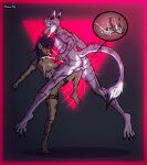  anthro anus backsack ballbusting balls blue_hair bodily_fluids breasts brown_body butt castration cock_and_ball_torture cum cumshot duo ejaculation feet female genital_fluids genital_mutilation genital_torture genitals glowing glowing_eyes hair hi_res hira_(kimero_kat) hyaenid kimero_kat looking_pleasured male male/female mammal nipples nude orgasm_face pussy sergal spots spotted_body striped_body stripes testicular_rupture 