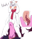  anal anthro blush bovid caprine deltarune duo eyewear female fur glasses goat hair hi_res internal kinkykong male mammal nipples nude open_mouth oral penetration purple_body ralsei reptile rimming scalie sex susie_(deltarune) text tongue tongue_out undertale_(series) video_games white_body white_fur 