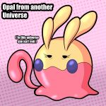  1:1 al_gx female feral goo_creature goomy nintendo opal_(al_gx) pink_body pok&eacute;mon pok&eacute;mon_(species) shiny_pok&eacute;mon slime solo tentacles video_games 