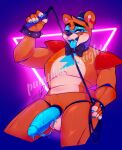  ahegao anthro five_nights_at_freddy&#039;s five_nights_at_freddy&#039;s:_security_breach genitals glamrock_freddy_(fnaf) hi_res looking_pleasured male mammal nude penis pumpkin_knights scottgames solo ursid video_games whip 