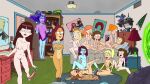  16:9 adult_swim alien alien_humanoid arthricia barefoot beth_smith breasts cartoon_network clothing duchess_(artist) eyewear feet felid feline female female/female glasses group group_sex hair happy happy_sex hi_res human humanoid incest_(lore) male male/female mammal morticia_smith morty_smith nipples orange_hair orgy rick_and_morty science_fiction sex stacy_(rick_and_morty) summer_smith supernova_(rick_and_morty) tammy_gueterman tricia_lange undressing unity_(rick_and_morty) widescreen 