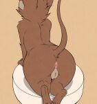  absurd_res anthro brown_body brown_fur butt denzeltip digital_media_(artwork) don_bluth female fur genitals hi_res mammal mouse mrs._brisby murid murine nude presenting presenting_hindquarters pussy rodent simple_background solo the_secret_of_nimh 