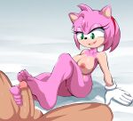  absurd_res amy_rose anthro breasts eulipotyphlan female foot_fetish foot_play footjob genitals hedgehog hi_res human human_on_anthro interspecies loquillo66 male male/female mammal penis pussy sega sex sonic_the_hedgehog_(series) 
