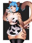  absurd_res anthro apron awrpie bell bovid bovine breasts butt cattle clothing collar female hi_res invalid_tag lazuline_(lazulinecat) legwear linguire mammal milk nipples pinup pose pouring sfw solo stockings 