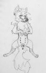  andromorph animal_genitalia animal_pussy anus canid canine canine_pussy feral fox genitals graphite_(artwork) hi_res intersex kaimstain kaimtime mammal nipples nonbinary_(lore) pencil_(artwork) possumka1ju pussy solo traditional_media_(artwork) 