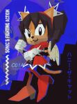  1girl animal_ears banned_artist black_hair c01a_(cola) cat_ears dress english_commentary full_body furry furry_female gloves high_heels highres honey_the_cat looking_at_viewer smile solo sonic_(series) sonic_the_fighters standing tail translation_request twintails white_gloves 