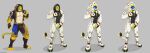  1234hdpa absurd_res anthro chastity_bulge chastity_device cheeta clothing drone goo_(disambiguation) hi_res humanoid latex legendary_pok&eacute;mon male nintendo pok&eacute;mon pok&eacute;mon_(species) rubber solgaleo solo stuck suit transformation video_games xedrykthedragon 