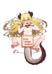  absurd_res animal_humanoid blush breasts clothing collar dragon dragon_humanoid female hair hi_res horn horned_humanoid humanoid long_hair looking_at_viewer not_furry sangobob small_breasts solo spread_legs spreading 