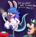  absurd_res anthro arturfox big_breasts breasts duo female ghost hi_res human luigi male male/female mammal mario_bros mario_plus_rabbids_sparks_of_hope nintendo rabbid_ghost_girl rabid spirit ubisoft video_games 