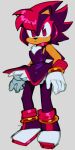  anthro black_body black_fur chest_tuft clothing crossgender dress eulipotyphlan female fur gloves handwear hedgehog looking_at_viewer mammal mtf_crossgender red_eyes sega shadow_the_hedgehog solo sonic_the_hedgehog sonic_the_hedgehog_(series) tuft wamudraws 