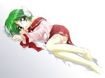  artist_request bare_shoulders green_eyes green_hair multi panties robot_ears school_uniform short_hair solo to_heart underwear 