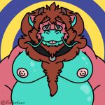  animated anthro asian_mythology axel_(lazydergenboi) belly blep blue_body chest_tuft chubby_male collar dragon east_asian_mythology eastern_dragon facial_hair felid fur furred_dragon hi_res horn hybrid hypnosis lion looking_at_viewer male mammal mane mind_control moobs mythology nipples pantherine solo submissive submissive_male thesintaur thetauren tongue tongue_out tuft whiskers 