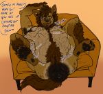  bodily_fluids breasts butt cipherrising felid feline genitals gnoll hi_res hyaenid hyperhole intersex mammal overweight paws pussy scaramouche_rotbelly sweat vore 