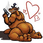 &lt;3 2021 3_toes anothermeekone anthro belly biceps big_penis brown_body brown_fur butt canid canine canis cigar cigar_in_mouth clothing domestic_dog erection feet floppy_ears fur genitals gun handgun hat hat_only headgear headgear_only headwear headwear_only holding_gun holding_handgun holding_object holding_weapon looking_at_viewer lop_ears male mammal mostly_nude musclegut muscular muscular_anthro muscular_male overweight overweight_anthro overweight_male penis ranged_weapon sam_and_max samuel_dog simple_background smile smoking soles solo teeth three-quarter_view toes weapon white_background 