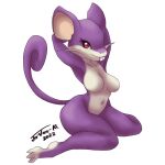  absurd_res alpha_channel anthro breasts buckteeth featureless_breasts female hi_res jo-vee-al multicolored_body nintendo nude pok&eacute;mon pok&eacute;mon_(species) rattata solo teeth two_tone_body video_games 