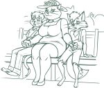  2022 age_difference anthro aunt_polly barefoot big_breasts breasts cheek_tuft chest_tuft clothed clothing collared_shirt domestic_cat dress eyelashes eyewear facial_tuft feet felid feline felis female flower fluffy fluffy_tail footwear freckles fully_clothed genitals glasses group group_sex hair handjob hat headgear headwear hi_res huck_finn incest_(lore) looking_aside looking_at_genitalia looking_at_penis looking_down male male/female mammal mature_anthro mature_female monochrome narrowed_eyes older_anthro older_female open_mouth overalls overalls_only overweight overweight_anthro overweight_female penile penis plant public public_sex redout sex shirt shoes sitting stealth_sex sun_hat threesome tom_sawyer tom_sawyer_(2000_film) topwear tuft whiskers younger_anthro younger_male 