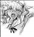  cum facial greyscale hand_on_head highres krutta_fan monochrome neon_genesis_evangelion school_uniform sketch souryuu_asuka_langley traditional_media 