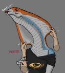 female firaxis neonate_viper scalie snake_hood snake_hood_tugging solo tengridus viper_(x-com) x-com