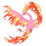  alternate_color animal_focus bird black_eyes claws commentary_request fiery_tail fiery_wings fire free_butterfree full_body moltres no_humans no_lineart pokemon pokemon_(creature) shiny_pokemon simple_background solo tail transparent_background wings 