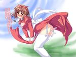  anal artist_request breasts high_priest large_breasts object_insertion pussy_juice ragnarok_online ribbon solo thighhighs translated 
