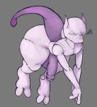  2_toes alien anthro big_butt butt feet genitals legendary_pok&eacute;mon levitating locitony male mewtwo nintendo penis pok&eacute;mon pok&eacute;mon_(species) solo thick_penis thick_thighs toes video_games wide_hips 