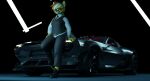 3d_(artwork) absurd_res anthro blender_(software) canid canine canis car clothing digital_media_(artwork) eyewear gynomorph haolde haolde_(character) hi_res intersex looking_at_viewer mammal sitting_on_car solo suit sunglasses vehicle wolf
