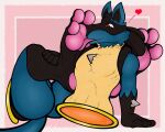  &lt;3 3_toes anthro auto_foot_lick feet foot_fetish foot_focus foot_lick foot_play foot_sniffing licking lucario male nintendo pawpads pok&eacute;mon pok&eacute;mon_(species) portal portal_ring sebafox self_lick sniffing solo spike_(disambiguation) toes tongue tongue_out video_games 