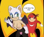  absurdres highres incredibly_absurdres knuckles_the_echidna rouge_the_bat sonic_(series) ugandan_knuckles 