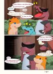 comic darrow0 english_text forest generation_1_pokemon generation_2_pokemon generation_5_pokemon hi_res krookodile male max_potion mo_(darrow) nintendo plant pokemon pokemon_(species) pol_(darrow) quilava sandshrew speech_bubble text totodile tree yuel