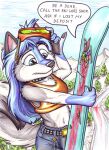  anthro blood blue_eyes bodily_fluids canid canine canis cerberus_(artist) cerberus_(character) crush domestic_dog female gore husky male mammal mountain nikita_(character) nordic_sled_dog not_big_and_not_clever outside plant skiing snow snowboarding spitz tree unaware wolf 