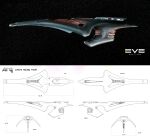  andrewcm commentary_request concept_art copyright_name destroyer_(eve_online) eve_online from_side highres logo multiple_views no_humans original outdoors reference_sheet science_fiction sky space spacecraft star_(sky) starry_sky thrusters vehicle_focus yacht_(eve_online) 
