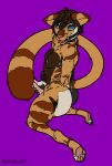 andromorph anthro bdsm bondage bound felid hi_res intersex kyrios_art male male/male mammal solo submissive tagme