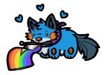 accessories_only alpha_channel bisexual_pride_colors blue_body blue_fur blue_heart brown_eyes canid canine canis chibi clothing countershading daww fin fur generation_3_pokemon head_tuft hearts_around_head holding_object hybrid lgbt_pride male mammal nintendo object_in_mouth orange_body orange_gills orange_nose orange_scales outline pattern_clothing pattern_scarf pokemon pokemon_(species) pride_color_flag pride_colors progress_pride_colors scales scarf simple_background solo stormiehills striped_clothing striped_scarf stripes swampert tail tail_fin transgender_pride_colors transparent_background tuft white_body white_countershading white_outline wolf xevy